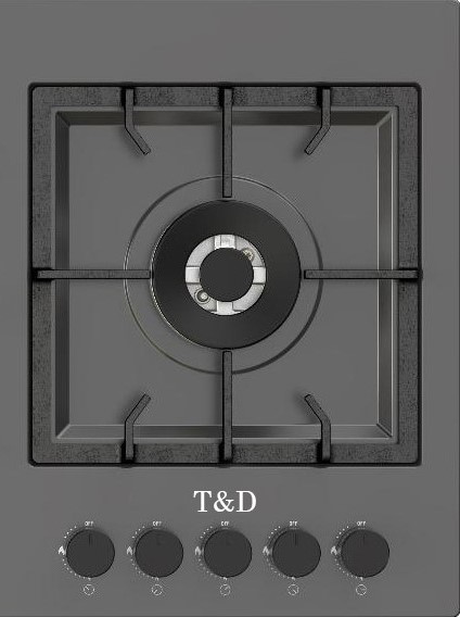 اجاق گاز صفحه ای تی اند دی مدل TD B-501 Side